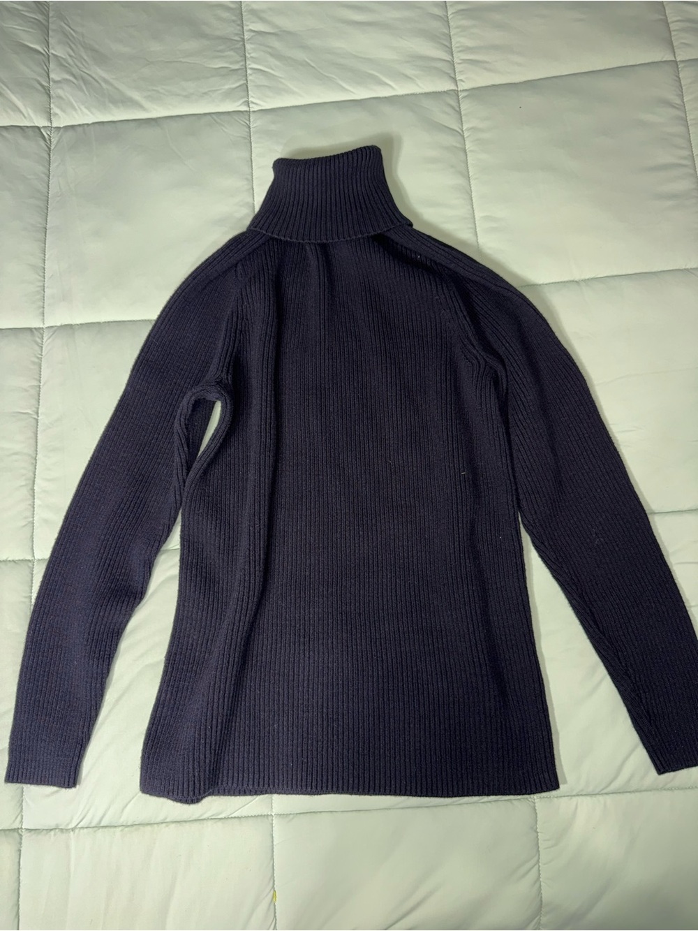 Women's black Ribbed Turtleneck Sweater